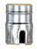 Aluminum Shell With Paper Liner; Push Thru; Nickel Finish (27|80/1439)