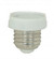 GU24 Socket Reducer; White Finish; Removable Grip Function; Medium To GU24 Reducer; 660W; 660V (27|90/2434)