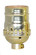 Short Keyless Socket; 1/8 IPS; Aluminum; Brite Gilt Finish; 660W; 250V; With Set Screw (27|80/1194)