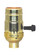 3 Terminal (2 Circuit) Turn Knob Socket With Removable Knobs; 1/4 IPS; Aluminum; Brite Gilt Finish; (27|80/1501)