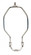Light Duty Harp; Polished Nickel Finish; 6'' Height; 1/8 IP Saddle; 1/4-27 Thread; 125 Carton (27|90/2377)
