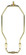 Heavy Duty Harp; Polished Brass Finish; 8'' Height; 1/8 IP Saddle; 1/4-27 Thread; 125 Carton (27|90/920)