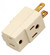 Triple Cube Tap; Ivory Finish; Polarized; 15A; 125V (27|90/1120)
