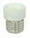 Medium To GU10 Reducer; White Finish; E26 - GU10 (No Locking Feature); 3/4'' Overall Extension; (27|90/2433)