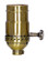 On-Off Turn Knob Socket With Removable Knob; 1/8 IPS; 3 Piece Stamped Solid Brass; Antique Brass (27|80/2358)