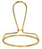 Bulb Clip; 1/4-27; 3'' Diameter Ring With Bulb Clip; Brass Plated Finish (27|90/2535)
