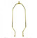 Heavy Duty Harp; Polished Brass Finish; 8'' Height; 1/4-27 Thread (27|90/2250)