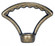 2'' Die Cast Fixture Loops; 1/8 IP With Wireway; Hang Straight Loop; 20lbs Max; Antique Brass (27|90/1729)