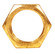 Steel Locknut; 1/8 IP; 9/16'' Hexagon; 1/8'' Thick; Brass Plated Finish (27|90/1036)
