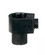 Black 1/8 IP Strain Relief With Set Screw For 18/2 SVT Wire (27|80/2338)