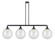 Beacon - 4 Light - 56 inch - Matte Black - Stem Hung - Island Light (3442|214-BK-G202-12)