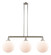 Beacon - 3 Light - 44 inch - Polished Nickel - Stem Hung - Adjustable Island Light (3442|213-PN-G201-12)