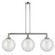 Beacon - 3 Light - 44 inch - Polished Chrome - Stem Hung - Adjustable Island Light (3442|213-PC-G202-12-LED)