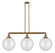 Beacon - 3 Light - 44 inch - Brushed Brass - Stem Hung - Adjustable Island Light (3442|213-BB-G202-12)