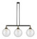 Beacon - 3 Light - 44 inch - Black Antique Brass - Stem Hung - Adjustable Island Light (3442|213-BAB-G204-12-LED)