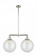 Beacon - 2 Light - 27 inch - Polished Nickel - Stem Hung - Adjustable Island Light (3442|209-PN-G202-12-LED)
