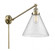 Cone - 1 Light - 12 inch - Antique Brass -Adjustable Swing Arm (3442|237-AB-G44-L)
