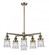 Small Canton 6 Light Chandelier (3442|207-6CR-AB-G184S)