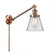 Cone - 1 Light - 8 inch - Antique Copper -Adjustable Swing Arm (3442|237-AC-G62-LED)