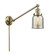 Bell - 1 Light - 8 inch - Antique Brass -Adjustable Swing Arm (3442|237-AB-G58-LED)