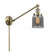 Bell - 1 Light - 8 inch - Antique Brass -Adjustable Swing Arm (3442|237-AB-G53-LED)