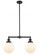 Beacon - 2 Light - 25 inch - Oil Rubbed Bronze - Stem Hung - Adjustable Island Light (3442|209-OB-G201-8-LED)