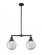 Beacon - 2 Light - 25 inch - Matte Black - Stem Hung - Adjustable Island Light (3442|209-BK-G202-8)