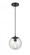 Tolland - 1 Light - 8 inch - Matte Black - Cord hung - Mini Pendant (3442|608-BK-SDY)