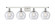 Athens - 4 Light - 38 inch - White Polished Chrome - Bath Vanity Light (3442|516-4W-WPC-G124-8-LED)