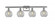 Athens - 4 Light - 38 inch - Brushed Satin Nickel - Bath Vanity Light (3442|516-4W-SN-G125-8)