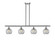 Athens - 4 Light - 48 inch - Brushed Satin Nickel - Stem hung - Island Light (3442|516-4I-SN-G122-8)