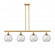 Athens - 4 Light - 48 inch - Satin Gold - Stem hung - Island Light (3442|516-4I-SG-G122-8)
