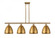 Bristol - 4 Light - 48 inch - Brushed Brass - Stem hung - Island Light (3442|516-4I-BB-MBD-9-BB)