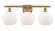 Athens - 3 Light - 28 inch - Brushed Brass - Bath Vanity Light (3442|516-3W-BB-G121-8-LED)
