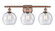 Athens - 3 Light - 28 inch - Antique Copper - Bath Vanity Light (3442|516-3W-AC-G124-8)