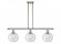 Athens - 3 Light - 36 inch - Polished Nickel - Stem hung - Island Light (3442|516-3I-PN-G124-8)