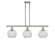 Athens - 3 Light - 36 inch - Polished Nickel - Cord hung - Island Light (3442|516-3I-PN-G122-8-LED)