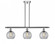 Athens - 3 Light - 36 inch - Polished Chrome - Stem hung - Island Light (3442|516-3I-PC-G122-8-LED)