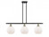 Athens - 3 Light - 36 inch - Black Antique Brass - Stem hung - Island Light (3442|516-3I-BAB-G121-8)