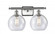 Athens - 2 Light - 18 inch - Brushed Satin Nickel - Bath Vanity Light (3442|516-2W-SN-G124-8-LED)