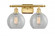 Athens - 2 Light - 18 inch - Satin Gold - Bath Vanity Light (3442|516-2W-SG-G125-8)