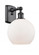 Athens - 1 Light - 8 inch - Matte Black - Sconce (3442|516-1W-BK-G121-8-LED)