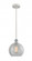 Athens - 1 Light - 8 inch - White Polished Chrome - Cord hung - Mini Pendant (3442|516-1P-WPC-G125-8)