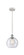 Athens - 1 Light - 8 inch - White Polished Chrome - Cord hung - Mini Pendant (3442|516-1P-WPC-G124-8)