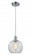Athens - 1 Light - 8 inch - Polished Chrome - Cord hung - Mini Pendant (3442|516-1P-PC-G122-8-LED)