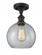 Athens - 1 Light - 8 inch - Oil Rubbed Bronze - Semi-Flush Mount (3442|516-1C-OB-G122-8-LED)