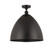 Bristol - 1 Light - 16 inch - Matte Black - Semi-Flush Mount (3442|516-1C-BK-MBD-16-BK-LED)