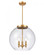 Athens - 3 Light - 16 inch - Satin Gold - Stem hung - Pendant (3442|221-3S-SG-G122-16)