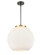 Athens - 3 Light - 16 inch - Black Antique Brass - Stem hung - Pendant (3442|221-3S-BAB-G121-16)