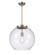 Athens - 1 Light - 16 inch - Brushed Satin Nickel - Stem Hung - Pendant (3442|221-1S-SN-G122-16)